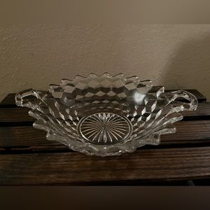 Vintage American Fostoria Serving Bowl with flat handles